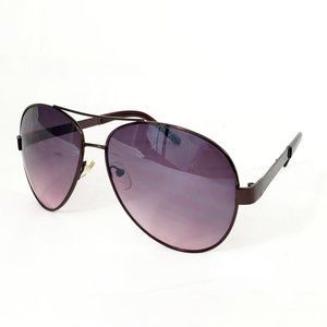 Classic Gunmetal Gray Aviator Shades Black Gradient Lens Sunglasses ES1146